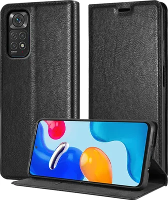 Obrázok produktu pre Cadorabo Case for Xiaomi RedMi NOTE 11 4G / 11S 4G Protective Case in Black Puzdro na mobilný telefón s magnetickým zatváraním