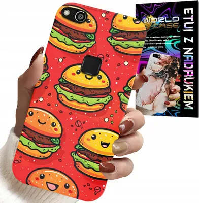 Image de Étui Pour Huawei P10 Lite - Sweet Smiling Burgers Cover