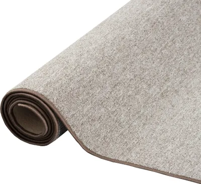 Produktbild von Feinschlinge Schlingenteppich Velours Teppich Läufer Modern Einfarbig, Größe:80x240 cm, Farbe:Taupe