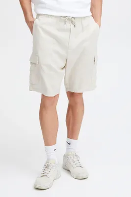 Produktbild von Solid! SDFerris Herren Cargoshorts aus Leinenmix Shorts kurze Hose mit Eingrifftaschen Kordelzug Relaxed fit