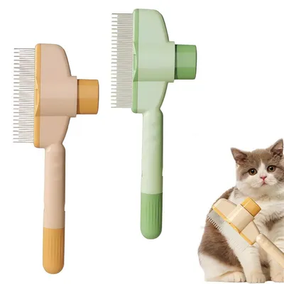 Immagine prodotto di Set di 2 spazzole per gatti, con pettine antiseda e pettine massaggiante, per cani e gatti