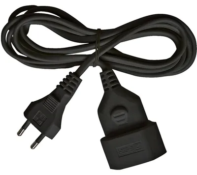 Produktbild von Brennenstuhl Verlängerungskabel 3m und Euro-Stecker und Kupplung schwarz