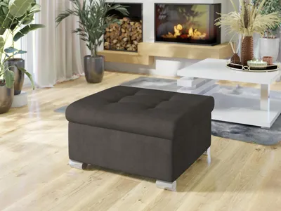 Obrázok produktu pre Taburetka do obývačky NELLI 1 - tmavá hnedá