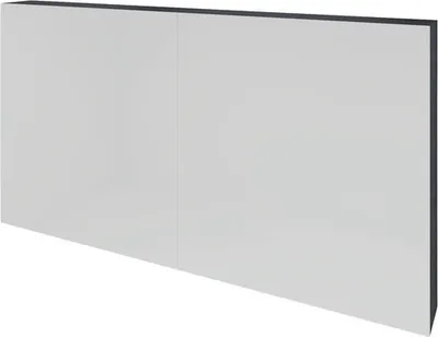 Produktbild von Spiegelschrank Sanox K-Line 120 x 13 x 70 cm black oak 2-türig