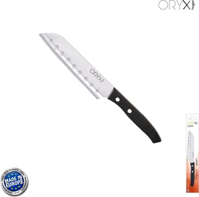 Immagine prodotto di Coltello Santoku Aspen, lama in acciaio inox, 17 cm. Nero