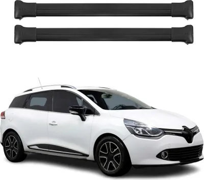 Productafbeelding van Dakdragers voor Renault Clio SW, modeljaren 2012-2019, aluminium, zwart