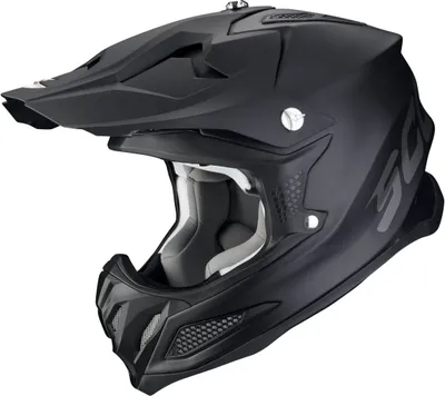 Produktbild von Scorpion VX-22 Air Solid Motocross Helm Farbe: Schwarz Matt, Grösse: S (55/56)