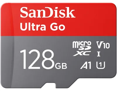 Image de Carte mémoire SanDisk 128 Go Ultra Go Micro SDXC + adaptateur SD (pour smartphones Android)