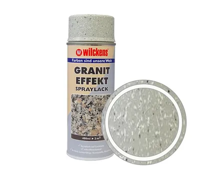 Produktbild von AUSLAUF Wilckens Granit Effekt Hellgrau Spraylack 0,4l 16101700140
