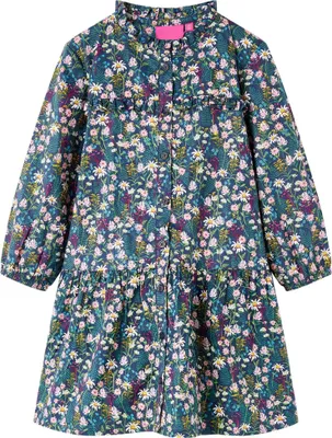 Produktbild von Kinderkleid mit Langen Ärmeln Dunkelblau 128