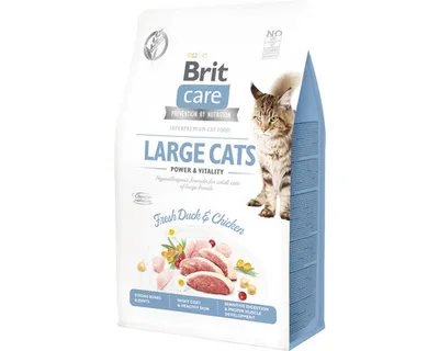 Obrázok produktu pre Granule pre mačky Brit Care Cat Grain-Free Large Cats Power and Vitality 400 g
