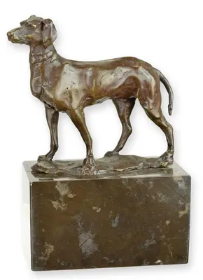 Productafbeelding van A Bronze Sculpture Of A Greyhound
