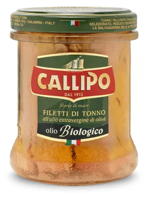 Produktbild von Thunfischfilets in Öl Filetti di Tonno  170g - Calippo