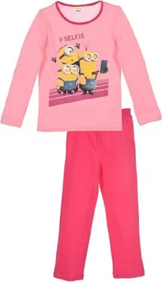 Produktbild von Minions Schlafanzug Langarm Pyjama-Set Kinder Mädchen, Größe:98