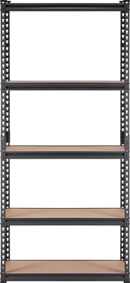 Immagine prodotto di SucceBuy scaffale di stoccaggio, regolabile a 5 livelli, capacità di carico di 2000 libbre, robusta scaffalatura per garage, scaffale multiuso organizzatore in metallo, nero, 36" L x 18" W x 72" H per cucina, dispensa