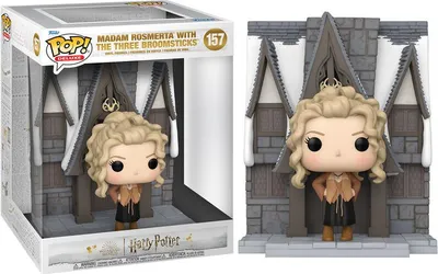 A Funko Pop! Deluxe figure of Madam Rosmerta with The Three Broomsticks, shown in its packaging and also displayed outside of the packaging.