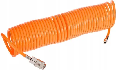 Produktbild von NEO TOOLS Spiralschlauch 5 mm/10 m (für Druckluft-Kompressoren bis max. 16 bar, Schnellkupplung und Stecknippel, aus widerstandsfähigem PE)