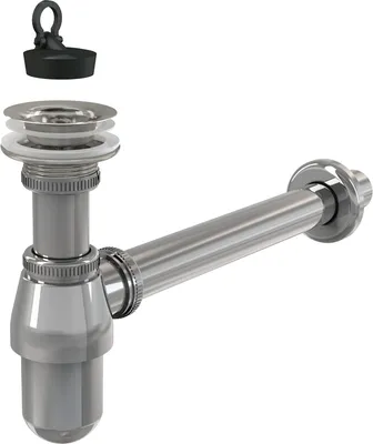 Produktbild von alcadrain Flaschengeruchverschluss für WT Ø32 mit Ablaufventil 5/4", Ganzmetall