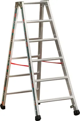 Produktbild von Alu-Stufen Stehleiter Mod. S30577 - Stufenanzahl: 2 x 6, Länge: 1,50 m