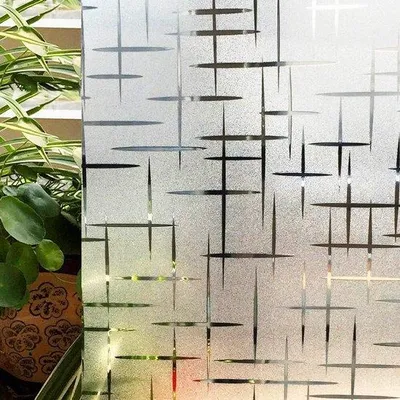 Productafbeelding van Antistatische, UV-bestendige, ondoorzichtige privacyfolie, decoratieve sterrenfolie, geschikt voor woonkamer, keuken en kantoor, 45 x 100 cm