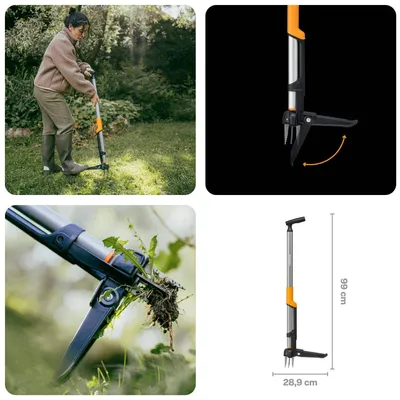 Produktbild von Fiskars Ergonomic Weed Puller Ecom - Unkrautstecher ohne