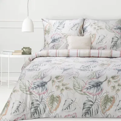 Produktbild von Eurofirany Bettwäschegarnitur Bettwäsche Renforce  SARA 26 220x200 cm 3 TLG SET: mit 2 Kissenbezüge 70x80 cm