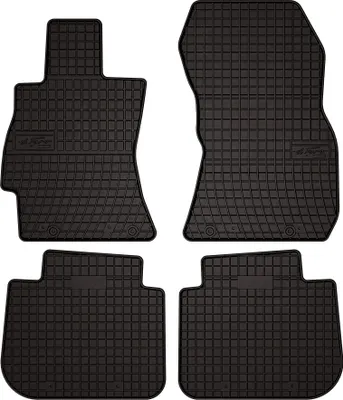 Produktbild von Gummi-Fußmatten für Subaru Forester III 2008-2013 (SUV) – 4-tlg, Schwarz, passgenau – Wielganizator SolidPRO