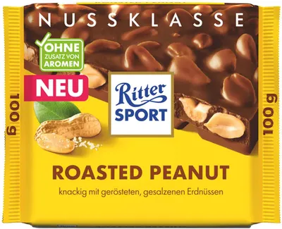 Zdjęcie produktu dla Ritter Sport Nut Class Roasted Peanut Milk Chocolate 100g