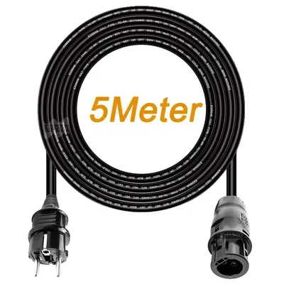 Produktbild von AC-Stromverlängerungskabel, 14 AWG, IP68-Schutz, AC-Strom 5M Kabel