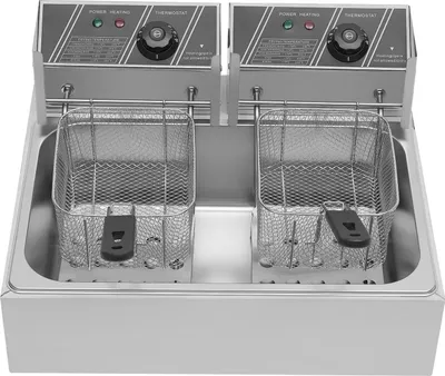 Image de Friteuse, capacité 12L, construction en acier inoxydable, argent