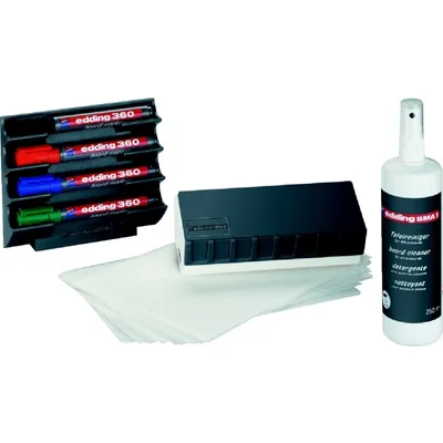 Image de Kit d'accessoires pour marqueurs pour tableaux blancs edding BMA 15 S