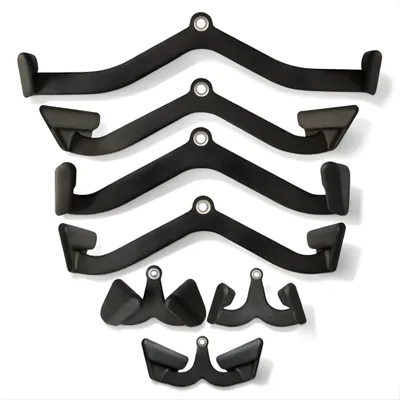 Image de PH Fitness Multi Grip Set – Set de 7 poignées pour câbles de traction pour traction latissimus et rameur – Accessoires de fitness Multi-Grip pour câbles pour l'entraînement du dos