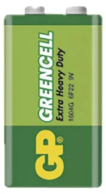 Obrázok produktu pre EMOS Zinko-chloridová batéria GP Greencell 6F22 (9V), 1 ks - Batérie a nabíjačky (B1250)