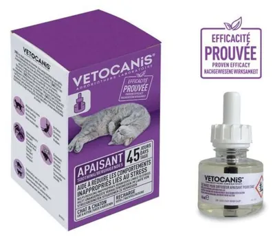 Produktbild von VETOCANIS Cool & Relax Beruhigungs-Pheromon Diffuser Nachfüllflasche für Katzen – 45 Tage