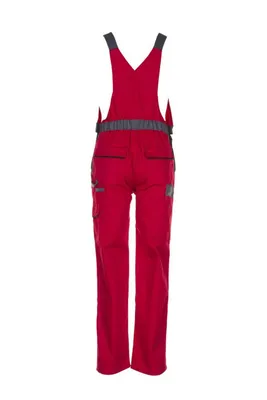 Produktbild von Planam Latzhose Highline Gr. 48 rot/schiefer/schwarz