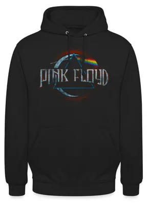 Produktbild von Spreadshirt Pink Floyd Prism Logo Uni Hoodie, XL, Schwarz