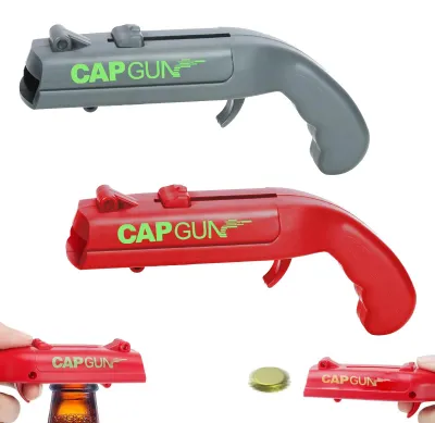 Cap Gun Bieröffner 2er-Set, lustiger Flaschenöffner-Shooter