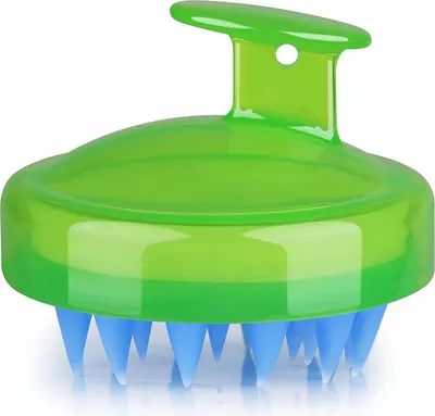 Immagine prodotto di INF Spazzola per massaggio e peeling del cuoio capelluto Verde