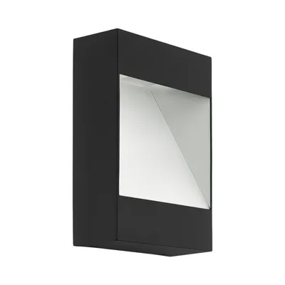 Zdjęcie produktu dla EGLO 98095, Oświetlenie zewnętrzne ścienne, Antracyt, Biały, Aluminium, IP44, Fasada, Montaż naścienny