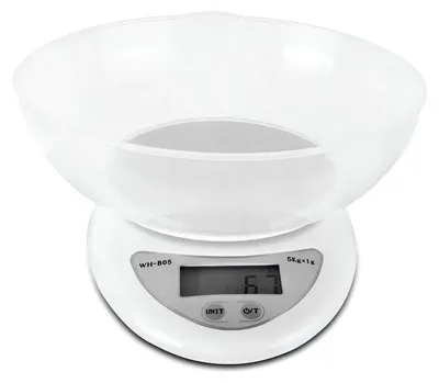 Obrázek produktu pro Verk 17123 Digitální kuchyňská váha s miskou 5kg/1g, stříbrná