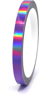 Produktbild von 10m Zierstreifen 8mm Hologramm Lila Dekorstreifen Auto Motorrad Boot Modellbau Klebestreifen