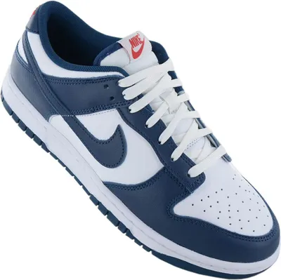 Produktbild von Nike Dunk Low Retro - Herren Sneakers Schuhe Leder Blau-Weiß DD1391-400 , EU 40.5 US 7.5