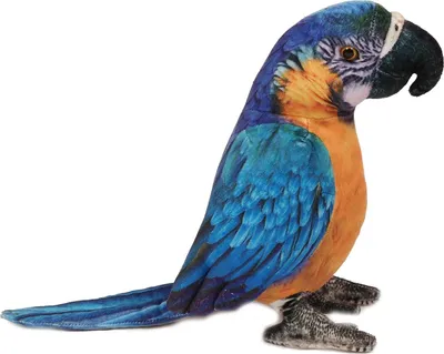 Produktbild von Plüschtier Papagei, Gelbbrustara,  22 cm, Stofftiere Kuscheltiere Ara Vögel Vogel Papageien Tiere