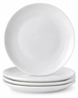 4er-Set Porzellan-Essteller, 21 cm, spülmaschinenfest, mikrowellengeeignet