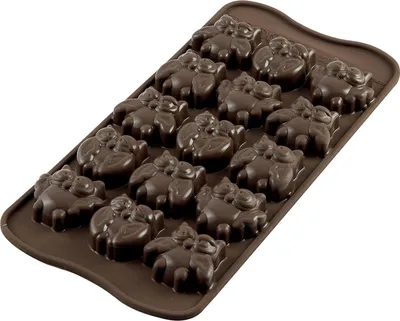 Produktbild von Silikomart Schokoform Eule Pralinenform