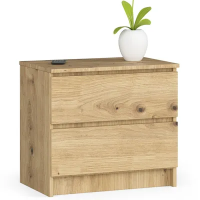 Obrázok produktu pre Komoda 60 cm s 2 zásuvkami, príborník, skriňa, výška 55 cm, hĺbka 40 cm