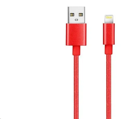 Produktbild von Winner Group WINKABMFIRED, 1 m, Lightning, USB A, Männlich, Männlich, Rot