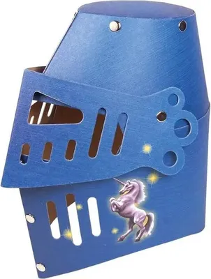 Produktbild von Ritterhelm Einhorn blau