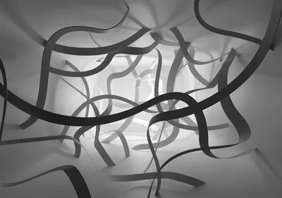 Immagine prodotto di Carta da parati in tessuto non tessuto, effetto 3D, motivo astratto, illusione ottica, dimensioni 450x315 cm – Carta da parati moderna, ideale per soggiorno, decorazione murale, corridoio, ufficio, modello n-A-1162-a-a
