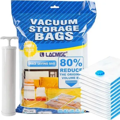 Produktbild von Famanu Vakuumtaschen – Vakuumbeutel – Vakuum Aufbewahrungstaschen für Kleidung